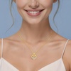 image:imageCDE S925 Silver Initial Love Heart Moissanite Necklace with 18K Gold PlatedInitial D  2 Carat