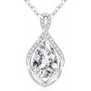 image:imageCDE Infinity Teardrop Birthstone Necklace Adjustable Jewelry for Women GiftWhite04