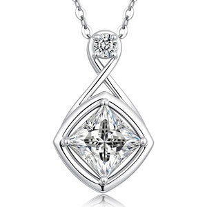 image:imageCDE Infinity Square Moissanite Pendant Necklaces Jewelry Gifts for Women