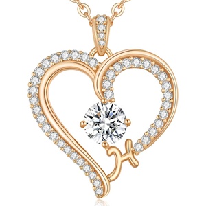 image:imageCDE Initial Necklaces for Women Rose Gold AZ Letter Heart Pendant Jewelry Gifts for Wife Mom Girlfriend Lady HerInitial H Necklaces