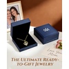 image:imageCDE 18K Gold Plated Initial Love Heart Moissanite Necklace for MomInitial P engraved I Love Mom