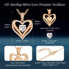 image:imageCDE 18K Gold Plated Moissanite Infinity Necklace Engraved I LOVE YOURed  1 Carat