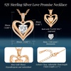 image:imageCDE 18K Gold Plated Moissanite Infinity Necklace Engraved I LOVE YOURed  2 Carat