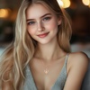 image:imageCDE 18K Gold Plated Moissanite Infinity Necklace Engraved I LOVE YOURed  2 Carat