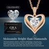 image:imageCDE 18K Gold Plated Moissanite Infinity Necklace Engraved I LOVE YOURed  3 Carat