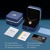 image:imageCDE 18K Gold Plated Moissanite Infinity Necklace Engraved I LOVE YOURed  3 Carat