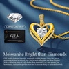 image:imageCDE 18K Gold Plated Moissanite Infinity Necklace Engraved I LOVE YOUYellow  2 Carat