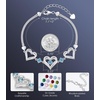 image:imageCDE 18K Rose Gold Heart BraceletsBirthstone Jewelry Gifts for WomenRhodium Plating Brass03Mar