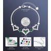 image:imageCDE 18K Rose Gold Heart BraceletsBirthstone Jewelry Gifts for WomenRhodium Plating Brass05May