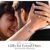 image:imageCDE 18K Rose Gold Heart BraceletsBirthstone Jewelry Gifts for WomenRhodium Plating Brass09Sept