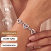image:imageCDE 18K Rose Gold Heart BraceletsBirthstone Jewelry Gifts for WomenRhodium Plating Cuban LinkBrass03Mar