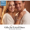 image:imageCDE 18K Rose Gold Heart BraceletsBirthstone Jewelry Gifts for WomenRhodium Plating Cuban LinkBrass03Mar