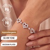 image:imageCDE 18K Rose Gold Heart BraceletsBirthstone Jewelry Gifts for WomenRhodium Plating Cuban LinkBrass10Oct