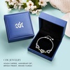image:imageCDE 18K Rose Gold Heart BraceletsBirthstone Jewelry Gifts for WomenRhodium Plating Sterling Silver08Aug
