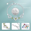 image:imageCDE 18K Rose Gold Heart BraceletsBirthstone Jewelry Gifts for WomenRhodium Plating Sterling Silver08Aug