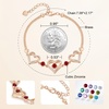 image:imageCDE 18K Rose Gold Heart BraceletsBirthstone Jewelry Gifts for WomenRose Gold Plating Brass01Jan07Jul