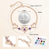 image:imageCDE 18K Rose Gold Heart BraceletsBirthstone Jewelry Gifts for WomenRose Gold Plating Brass02Feb