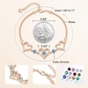 image:imageCDE 18K Rose Gold Heart BraceletsBirthstone Jewelry Gifts for WomenRose Gold Plating Brass03Mar