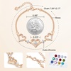 image:imageCDE 18K Rose Gold Heart BraceletsBirthstone Jewelry Gifts for WomenRose Gold Plating Brass04Apr