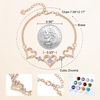 image:imageCDE 18K Rose Gold Heart BraceletsBirthstone Jewelry Gifts for WomenRose Gold Plating Brass06Jun