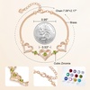 image:imageCDE 18K Rose Gold Heart BraceletsBirthstone Jewelry Gifts for WomenRose Gold Plating Brass08Aug