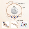 image:imageCDE 18K Rose Gold Heart BraceletsBirthstone Jewelry Gifts for WomenRose Gold Plating Brass09Sept