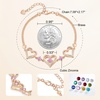 image:imageCDE 18K Rose Gold Heart BraceletsBirthstone Jewelry Gifts for WomenRose Gold Plating Brass10Oct
