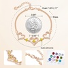 image:imageCDE 18K Rose Gold Heart BraceletsBirthstone Jewelry Gifts for WomenRose Gold Plating Brass11Nov