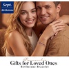 image:imageCDE 18K Rose Gold Heart BraceletsBirthstone Jewelry Gifts for WomenRose Gold Plating Cuban LinkBrass09Sept
