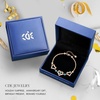 image:imageCDE 18K Rose Gold Heart BraceletsBirthstone Jewelry Gifts for WomenRose Gold Plating Cuban LinkBrass12Dec