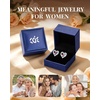 image:imageCDE 18K Rose Gold Heart Stud EarringsBirthstone Jewelry Gifts for Women01JanRuby Red