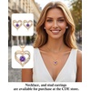 image:imageCDE 18K Rose Gold Heart Stud EarringsBirthstone Jewelry Gifts for Women02FebTanzanite Purple