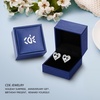 image:imageCDE 18K Rose Gold Heart Stud EarringsBirthstone Jewelry Gifts for Women04AprClear White