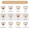 image:imageCDE 18K Rose Gold Heart Stud EarringsBirthstone Jewelry Gifts for Women05MayEmerald Green