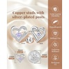 image:imageCDE 18K Rose Gold Heart Stud EarringsBirthstone Jewelry Gifts for Women06JunAlexandrite Light Purple