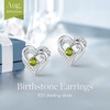 image:imageCDE 18K Rose Gold Heart Stud EarringsBirthstone Jewelry Gifts for Women08AugPeridot Green