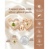 image:imageCDE 18K Rose Gold Heart Stud EarringsBirthstone Jewelry Gifts for Women08AugPeridot Green