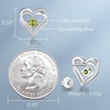 image:imageCDE 18K Rose Gold Heart Stud EarringsBirthstone Jewelry Gifts for Women08AugPeridot Green