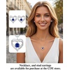 image:imageCDE 18K Rose Gold Heart Stud EarringsBirthstone Jewelry Gifts for Women09SetSapphire Blue