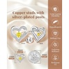 image:imageCDE 18K Rose Gold Heart Stud EarringsBirthstone Jewelry Gifts for Women11NovCitrine Yellow