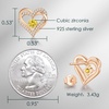 image:imageCDE 18K Rose Gold Heart Stud EarringsBirthstone Jewelry Gifts for Women11NovCitrine Yellow