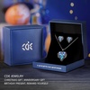 image:imageCDE Angle Wings Heart Pendant Necklace and Earrings Jewelry Gift for WomenBlack02FebAmethsy Purple Birthstone