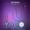 image:imageCDE Angle Wings Heart Pendant Necklace and Earrings Jewelry Gift for WomenBlack02FebAmethsy Purple Birthstone
