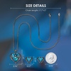 image:imageCDE Angle Wings Heart Pendant Necklace and Earrings Jewelry Gift for WomenBlack12Blue Zircon Birthstone