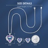 image:imageCDE Angle Wings Heart Pendant Necklace and Earrings Jewelry Gift for WomenWhite02Amethsy Purple Birthstone