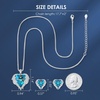 image:imageCDE Angle Wings Heart Pendant Necklace and Earrings Jewelry Gift for WomenWhite12aBlue Zircon Birthstone