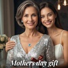 image:imageCDE Angle Wings Heart Pendant Necklace and Earrings Jewelry Gift for WomenWhite12aBlue Zircon Birthstone