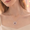 image:imageCDE Birthstone Necklaces for Women 925 Sterling Silver Forever Love Heart Pendant Necklace Birthday Jewelry Gift for Wife Mom Girlfriend HerSilver01January