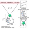 image:imageCDE Christmas Gift for women Cute Unicorn Birthstone Necklace for Girls Daughter 925 Sterling Silver Opal Heart Pendant Graduation Birthday Christmas Jewelry Gift for Teenage Girls Niece05MayOpal