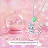 image:imageCDE Christmas Gift for women Cute Unicorn Birthstone Necklace for Girls Daughter 925 Sterling Silver Opal Heart Pendant Graduation Birthday Christmas Jewelry Gift for Teenage Girls Niece08AugOpal